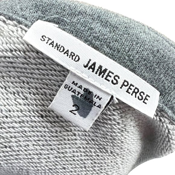 James Perse Brushed Jersey Double Breasted Blazer Gray Size Medium 2 - Picture 10 of 14